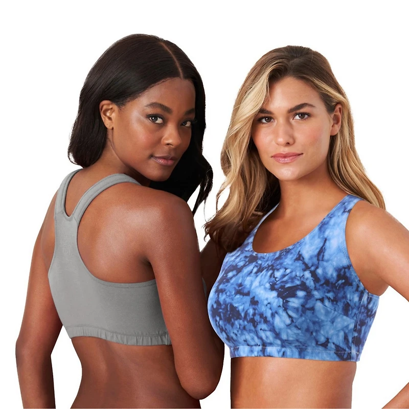 Comfort Choice Plus Wireless Sport Bra 2-Pack