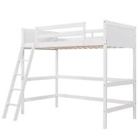 Streamdale Solid Wood Twin Loft Bed With Ladder
