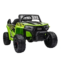 Streamdale Ultimate Kids' Adventure Ride-On Green Pp Mini Utv with Built-In Music