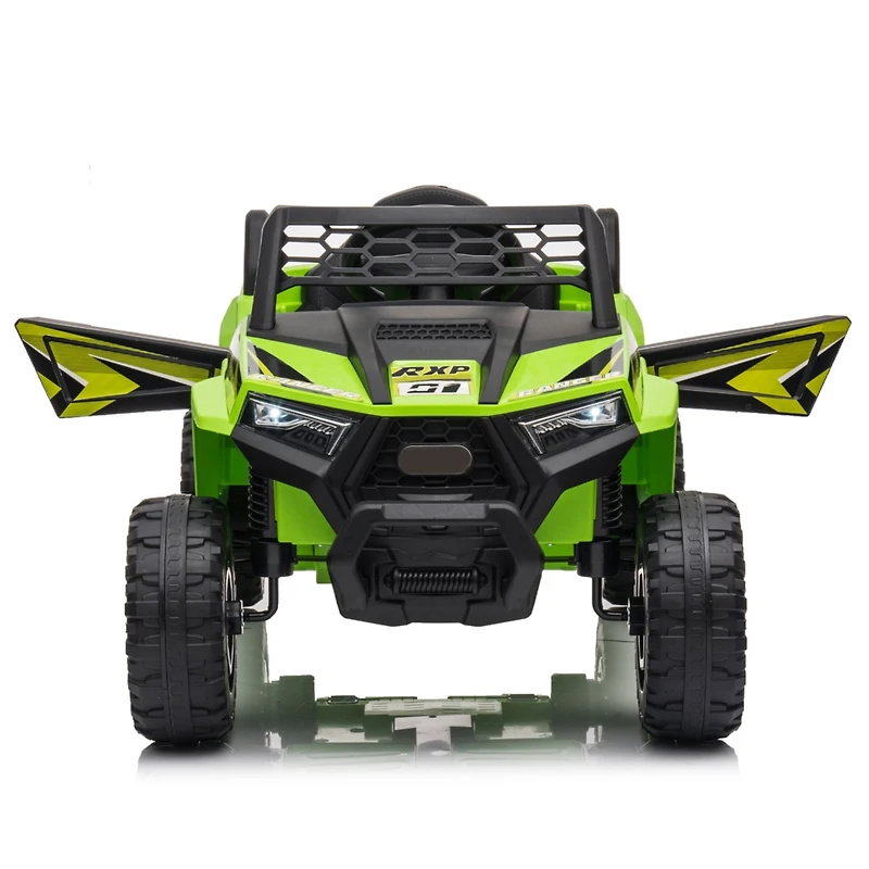 Streamdale Ultimate Kids' Adventure Ride-On Green Pp Mini Utv with Built-In Music