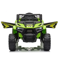 Streamdale Ultimate Kids' Adventure Ride-On Green Pp Mini Utv with Built-In Music