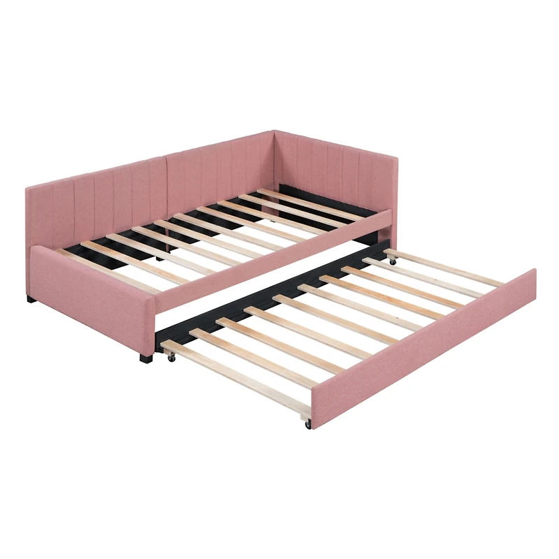 Streamdale Twin Upholstered Daybed with Trundle