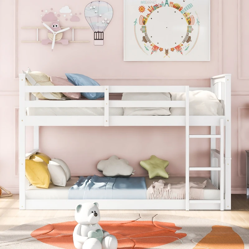 Streamdale Twin Over Twin Bunk Bed With Ladder
