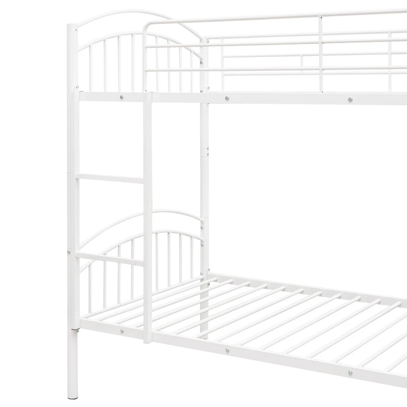 Streamdale Twin Over Twin Metal Bunk Bed, Divided Into Two Beds