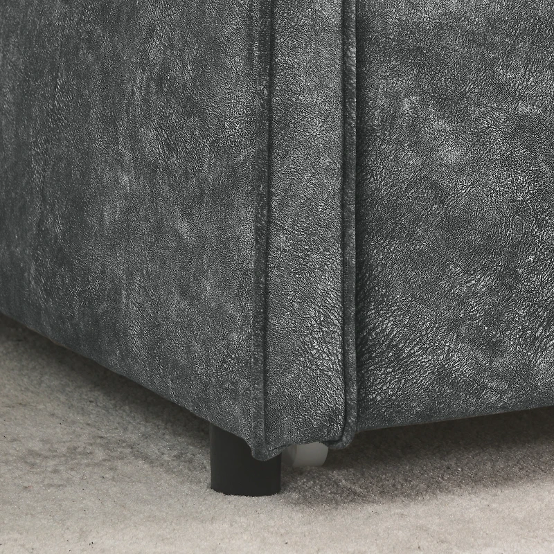 Streamdale Tufted Twin Daybed with Pullout Trundle (80.5"L)