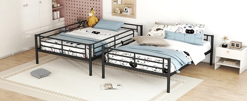 Streamdale Full Over Metal Bunk Bed, White