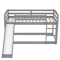 Streamdale Twin Over Bunk Bed With Convertible Slide And Ladder