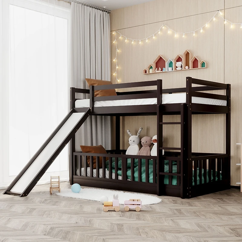 Streamdale Twin Over Bunk Bed With Slide And Ladder