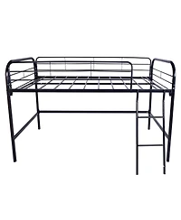 Simplie Fun Metal Twin Loft Bed, Twin Size High Loft Bed