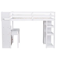 Streamdale Twin Loft Bed with Storage, Desk, and Stairs