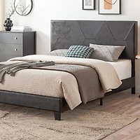 Streamdale Queen Pu Upholstered Platform Bed Frame