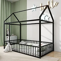 Streamdale Twin Metal Bed with Fence