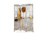 Slickblue 6 Feet Folding Privacy Screen-Coffee