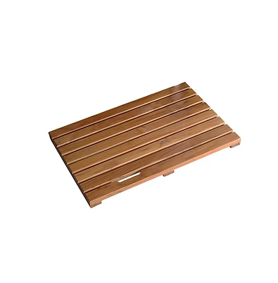 Solid Teak Bathroom Shower Mat Bathroom Anti-Slip Mat