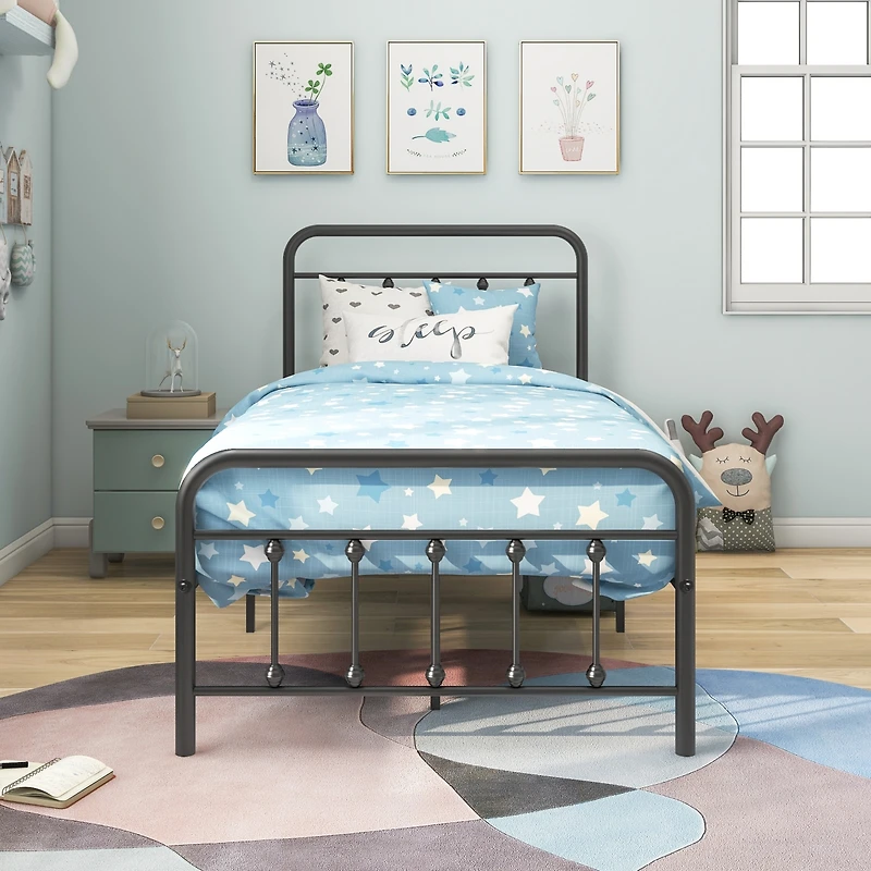 Streamdale Metal Platform Bed Frame With Headboard No Box Spring Needed Twin
