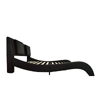 Simplie Fun Queen Platform Bed with Led, Bluetooth, Massage