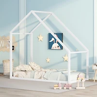 Streamdale Twin Size Metal House Bed Kids Bed