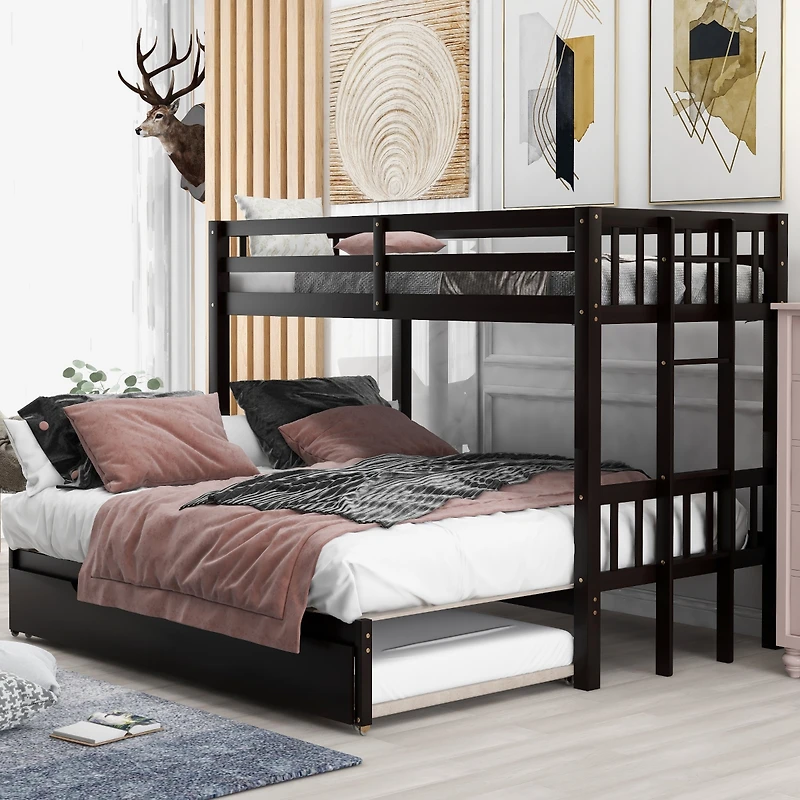 Streamdale Twin Over Pull-Out Bunk Bed With Trundle
