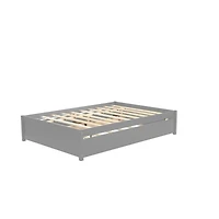 Streamdale Full Bed With Twin Size Trundle And Two Drawers