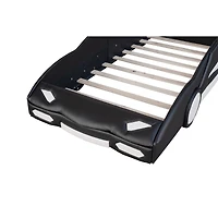 Streamdale Twin Race Car-Shaped Platform Bed With Wheels