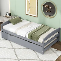 Streamdale Twin Platform Bed With Trundle