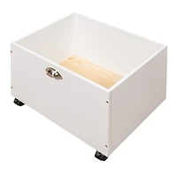 Streamdale Twin Loft Bed Wood With Two Storage Boxes