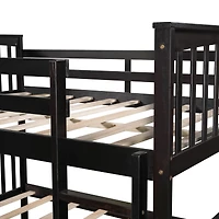 Streamdale Full Over Bunk Bed With Ladder For Bedroom, Guest Room Furniture