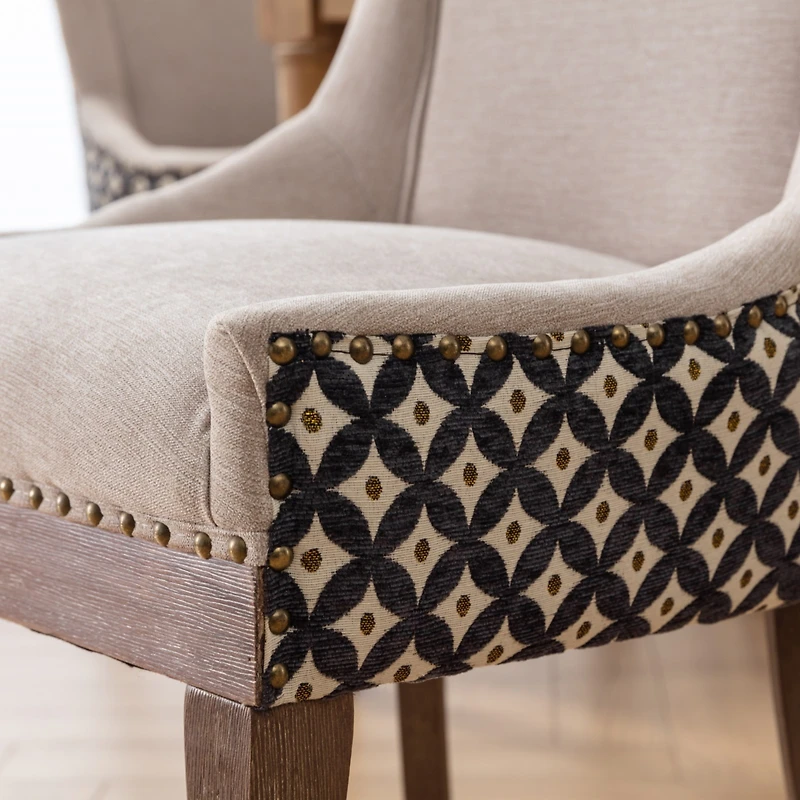 Streamdale Mid-Century Modern Dining Chair with Hand-Crafted Slot Seam Backrest