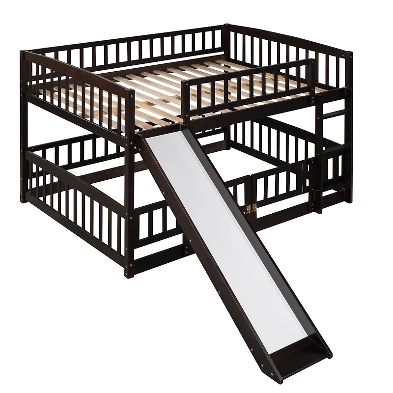 Streamdale Full Over Bunk Bed with Slide and Safety Features