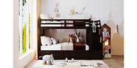 Streamdale Twin-Over-Twin Bunk Bed With Twin Trundle And 3 Storage Stairs