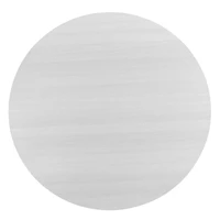 Streamdale Furniture Edo Contemporary Round Dining Table, Trestle Base, White Finish