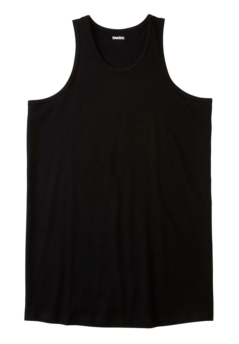 KingSize Big & Tall Shrink-Less Lightweight Longer-Length Tank