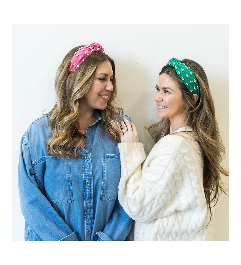 Women s Traditional Woven Headband - Green Gem