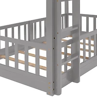 Streamdale Twin Over Twin Bunk Bed With Slide And Ladder