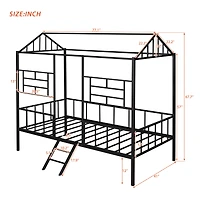 Streamdale Twin Metal Bed Frame with Slat Support