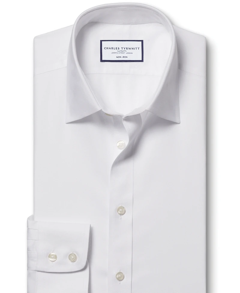 Charles Tyrwhitt Men's Slim-Fit Non-Iron Solid Dress Shirt