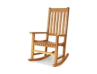 Slickblue Indoor Outdoor Wooden High Back Rocking Chair