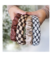Padded Headband - Brown Checkered