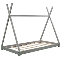 Streamdale Twin House Platform Bed With Triangle Structure