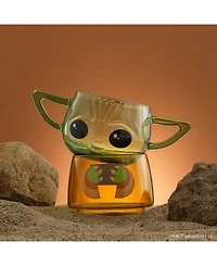 JoyJolt Star Wars Stackable Character Collection Grogu Drinking Glasses