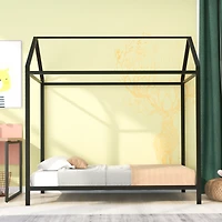 Streamdale Twin Metal Floor Bed Frame for Kids