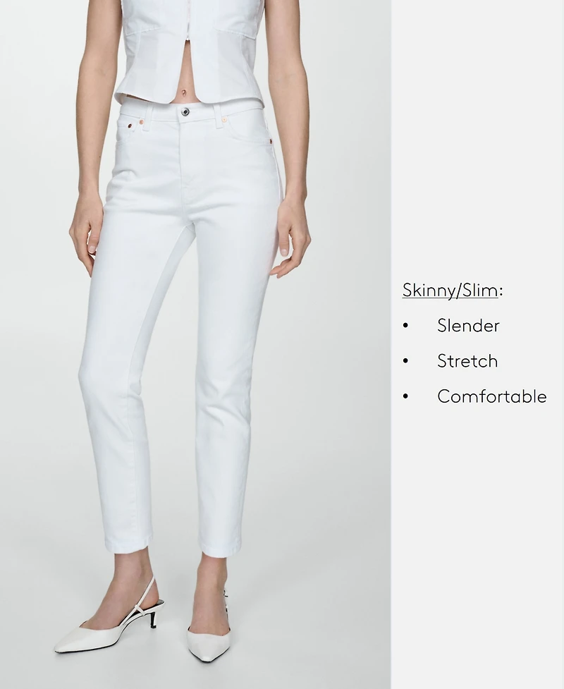 Mango Women's Skinny Cropped Jeans