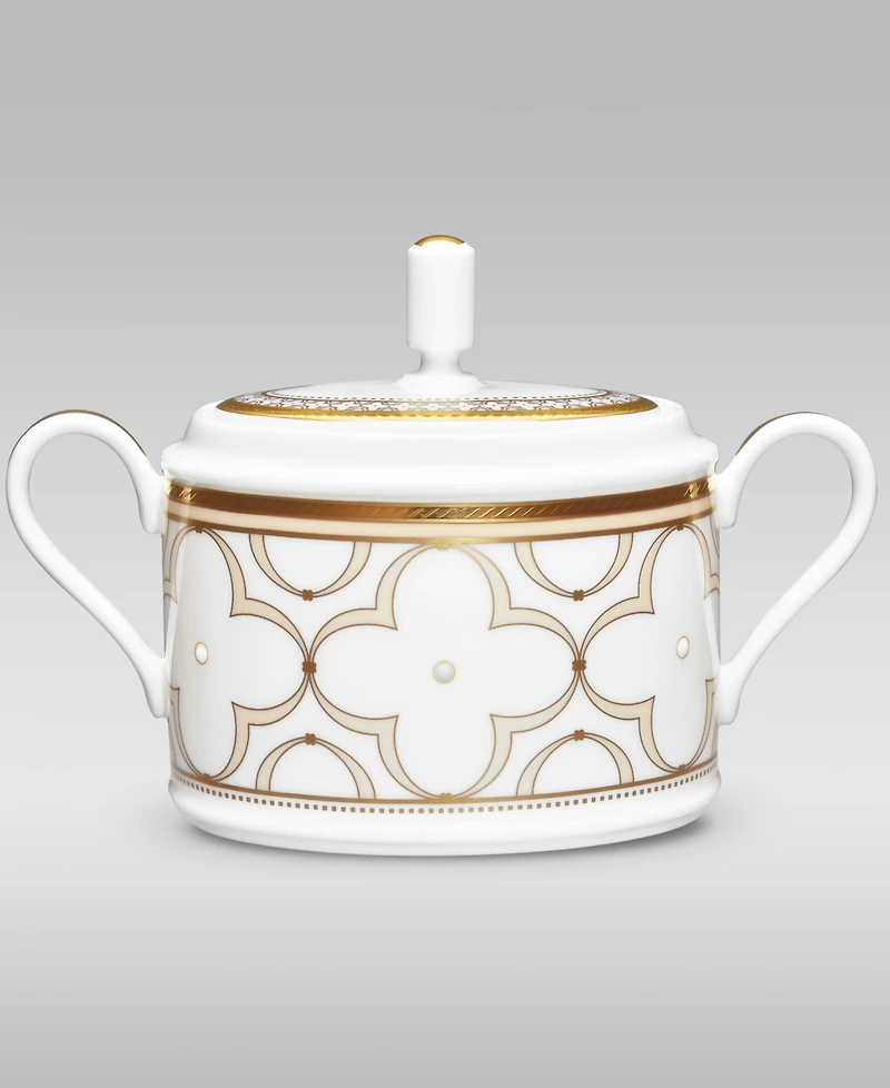 Noritake Trefolio Gold Sugar Creamer Set
