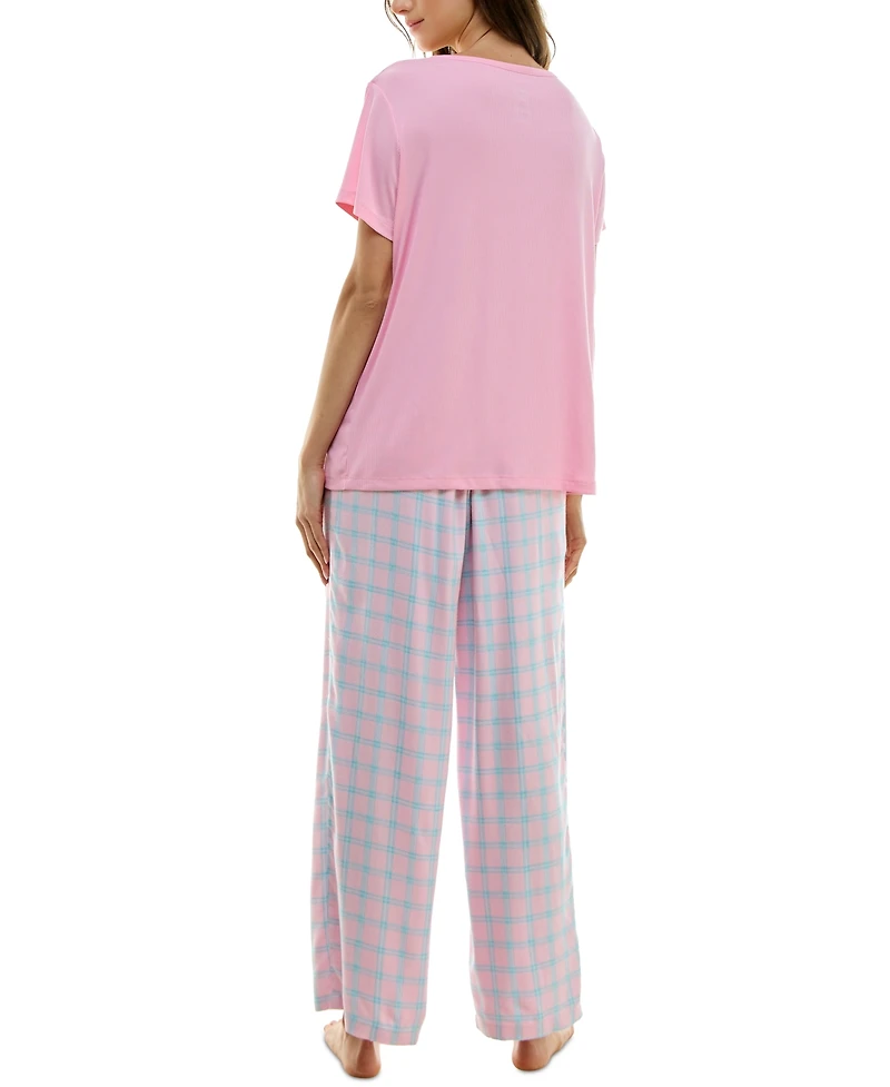 Roudelain Women's Printed Flannel Pajama Pants