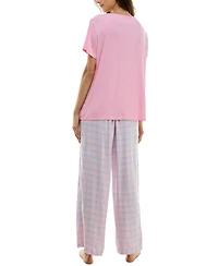 Roudelain Women's Printed Flannel Pajama Pants