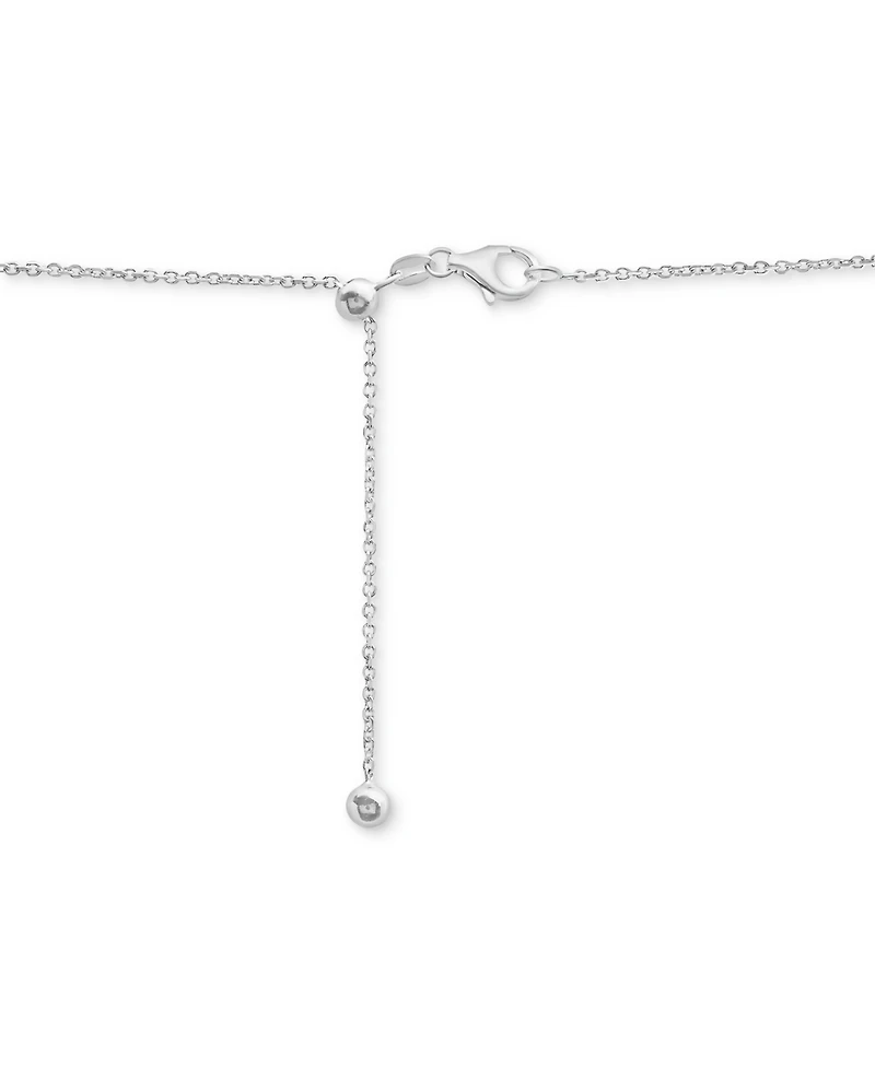 Diamond Bezel Adjustable 17" Tennis Necklace (2 ct. t.w.) 14k White Gold or Yellow Gold, Created for Macy's