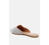 rayen rhinestones embellished mules