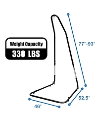 Slickblue Adjustable Hammock Chair Stand Steel Frame