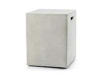 Slickblue Propane Tank Cover Hideaway Table for Standard 20 Pounds Propane Tank-Grey