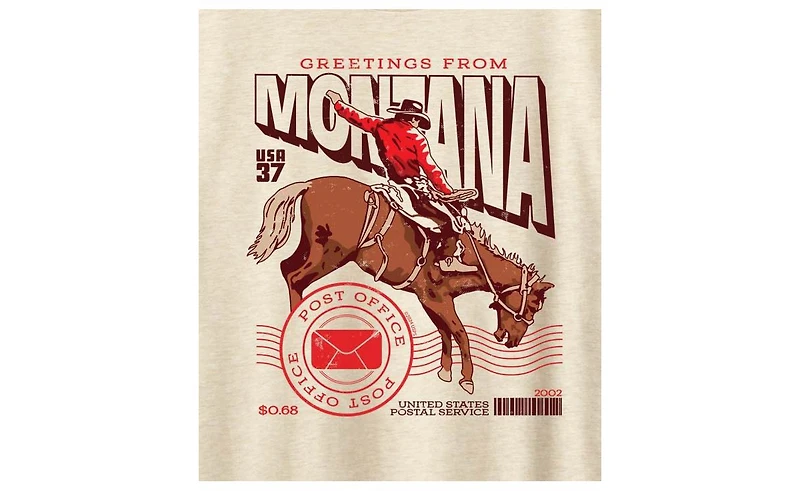 Hybrid Apparel Montana Stamp Plus Graphic T-Shirt